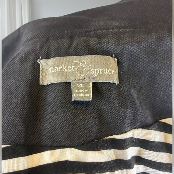 Market & Spruce Charcoal Utility Jacket with Striped Accents - Picture 7 of 7